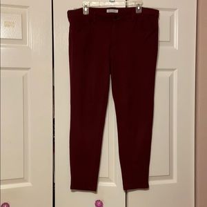 Ladies maroon dress pants